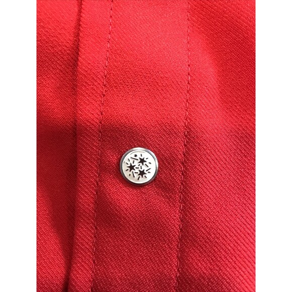 Original Vintage clothing, Western Red Metal Button men's shirt L/XL - Picture 4 of 12